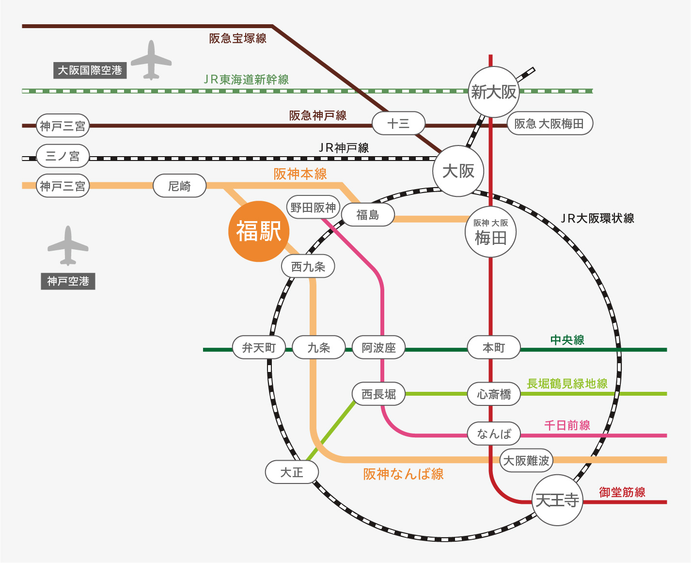 公共交通機関路線図