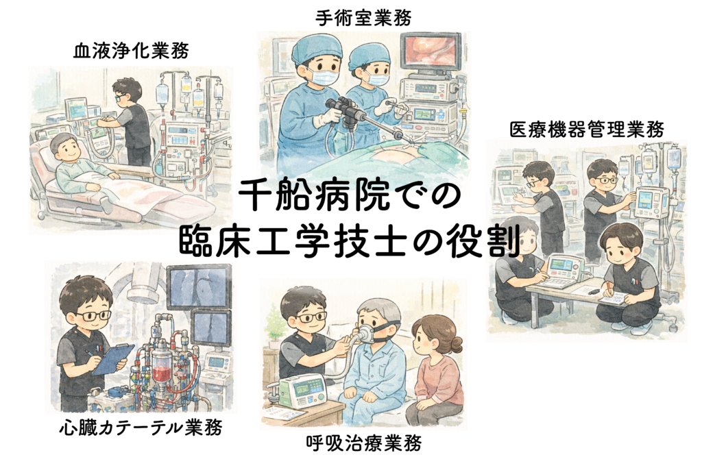 千船病院での臨床工学技士の業務